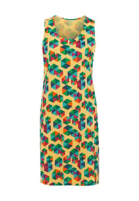 SIEH AN! - Sommerkleid - gelb-bedruckt