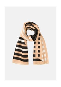 olsen - Schal mit grafischem Muster - Warm Biscuit