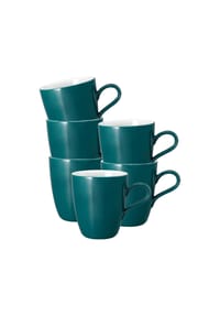 Seltmann Weiden Henkelbecher Life Fashion 400 ml 6er Set - LIFE - blau