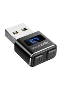 MANIKE - USB Mouse Jiggler Metall mit Display, 3 Bewegungsmodi, Schwarz - Automatischer Mausbeweger Plug & Play - 