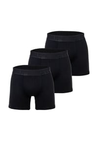 Superdry. - Herren Boxershorts, 3er Pack - Boxer Triple Pack, Logobund, Cotton Stretch - Schwarz