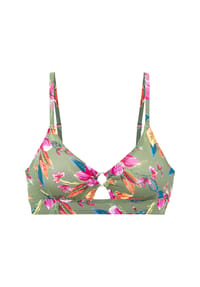 LASCANA - Bralette-Top MALIA, Softcups, für Damen - 5817/ OLIVE PRINT