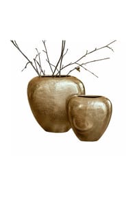 LOBERON Vase 2er Set Cezelle champagner - Vasen Sets - champagner