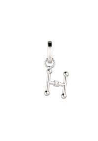 elli. - Charm Buchstabe H Zirkonia 925 Sterling Silber - Silber