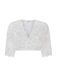 STOCKERPOINT - Dirndlbluse Mia, V-Ausschnitt, für Damen - WEISS