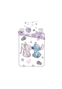 Disney - Lilo and Stitch Design Kuschelige Bettwäsche Baumwolle, 160x200 cm - Mehrfarbig 200x160 + 70x80 cm