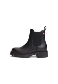 TOMMY Jeans - Chelsea Boots, Leder, für Damen - BDS  BLACK