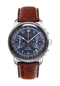 ZEPPELIN - LZ126 LOS ANGELES Herren Chronograph "7614-3" - SILBER/BRAUN