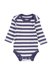 MANGUUN - Body, Langarm, für Babys und Kleinkinder - 1 BROWN STRIPE