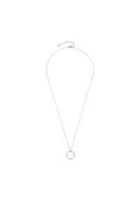 LEONARDO - Damen Kette mit Anhänger, Edelstahl - WEISSGOLD