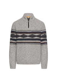 camel active - Strickpullover aus Merinowollgemisch - Grau