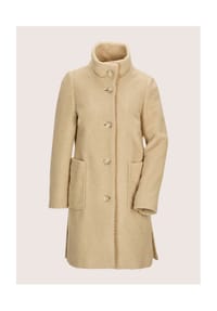MADELEINE - Leicht gefütterter Einreiher mit Vintage-Note - beige