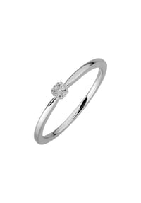 LYOMI - Ring 585/- Gold 4 Diamant 0,045ct. - weiß