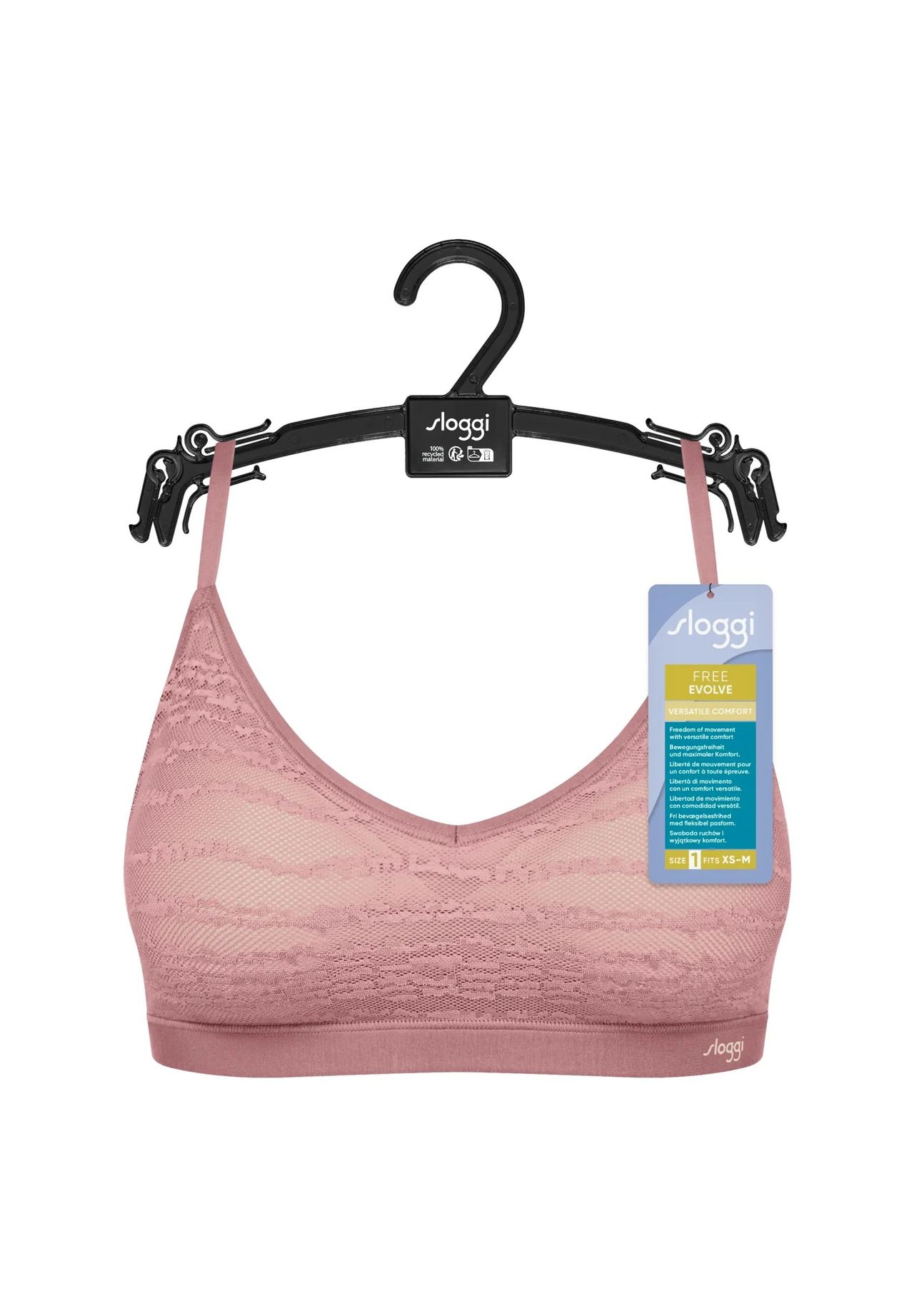 Sloggi Free Evolve Push-Up-Bh, Nahtlos, Atmungsaktiv, FüR Damen, Pink, S