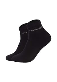 Marc O'Polo - Unisex Quarter-Socken, 2er Pack - Premium Essentials GOTS Quarters, Baumwollmix - Anthrazit