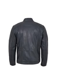 NO NAME - Herren Lederjacke Lammnappa blaugrau - blaugrau