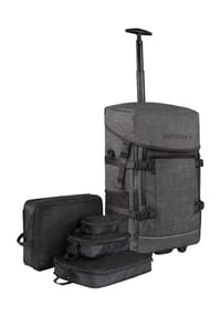 normani® - Rucksack-Trolley Handgepäck mit Kleidertaschen Nara - Anthrazit