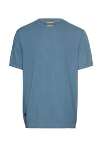 camel active - Strickshirt aus reiner Baumwolle - Steinblau