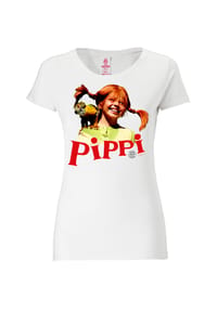 LOGOSHIRT® - New Girls T-Shirt Pippi - Nilsson - almost white