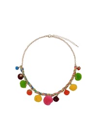Steuer Modeschmuck - Collierkette Metall - mehrfarbig