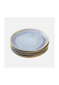 LOBERON - Teller 6er Set Vionette blau/weiß - blau/weiß