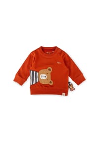 sigikid® - Langarmshirt Winterbär ,  für Babys - rot