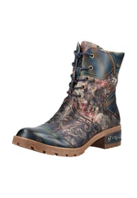 LAURA VITA® - Leder/Textil Stiefelette - Indigo