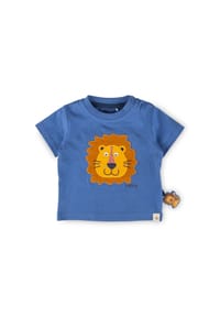 sigikid® - T-Shirt Tiger & Löwe ,  für Babys - Mittelblau