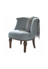 LOBERON - Sessel Francet blau/braun - blau/braun