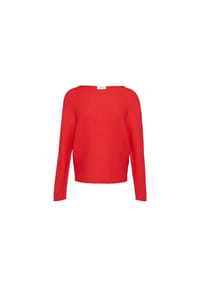 s.Oliver - Pullover, Rollsaum, U-Boot-Ausschnitt, für Damen - 0210 WHITE