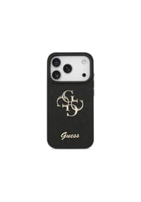 GUESS - Guess Fixed Glitter Big 4G kompatibel mit iPhone 18 Pro / 17 - Schwarz