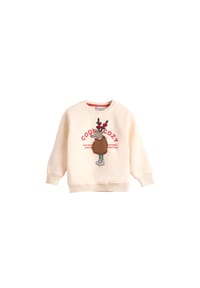Solang - Sweatshirt mit Print-Motiv - Beige