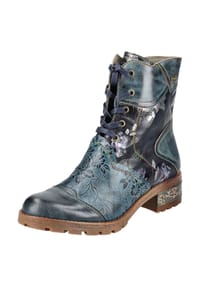 LAURA VITA® - Leder/Textil Stiefelette - Blau