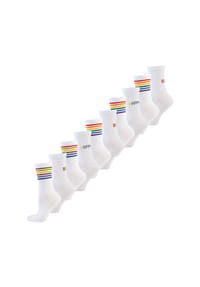 nur die - Freizeitsocken Statement Socken mit Stickerei - Mix Regenbogen