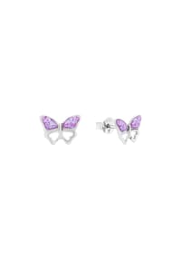 amor - Ohrstecker für Mädchen, 925 Sterling Silber | Schmetterling - Silber
