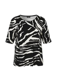 VIA APPIA -DUE- - T-Shirt - schwarz / creme