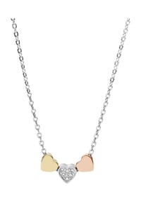 FOSSIL VINTAGE MOTIFS - Damen Kette mit Anhänger, Edelstahl - SILBER