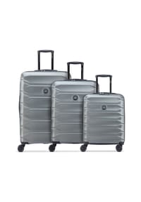 DELSEY PARIS Meteor - Meteor 4 Rollen Kofferset 3-teilig mit Dehnfalte - deep black