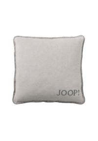 JOOP! UNI-DOUBLEFACE Kissen 50x50 cm, Rauch-Graphit - JOOP! UNI-DOUBLEFACE - Anthrazit-Taupe