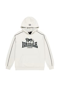 LONSDALE™ - Herren Kapuzensweatshirt normale Passform PURFLEET - Beige/Black