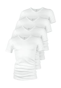 BLACK SNAKE - V-Neck T-Shirt Herren 4 Pack Classic - Schwarz