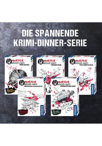 MORD bei Tisch Cena del crimine per la casa, da 4 a 6 persone, The All Inclusive Case, The Crime Game dai 16 anni, ideale come cena criminale per una cena omicida