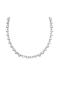 EMPORIO ARMANI SENTIMENTAL - Emporio Armani Damen-Halskette aus silberfarbenem Messing mit Herz-Kette, EGS3334040 - Silber