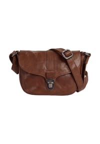 SPIKES & SPARROW® - Umhängetasche Echt Leder - cognac