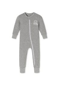 SCHIESSER - Langarmbody Nightwear - grau-mel.