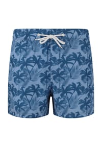 CRUZ - Boardshorts Werner mit verstellbarem Bund - Print 3609 Blue Palm tree