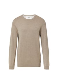 s.Oliver - Strickpullover, Rundhals-Ausschnitt, Logo-Stickerei, für Herren - BLACK/GREY