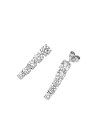 SMART JEWEL® - Ohrhänger mit Zirkonia, Silber 925 - gold