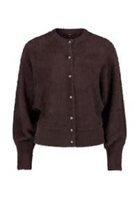 zero - Strickjacke, Rippbündchen, für Damen - 7416 CHOCOLATE