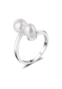 AILORIA - Ring Silber/weiße Perle MAYUKO - silber